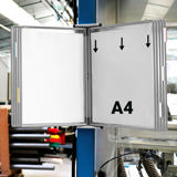 Tarifold Metal væg display system, A4, 10 lommer (farveemballage)