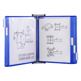 Tarifold Metal væg display system, A4, 10 lommer (farveemballage)