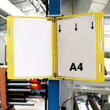 Tarifold Metal væg display system, A4, 10 lommer (farveemballage)