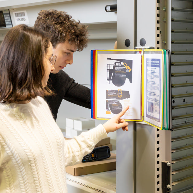 Tarifold Metal væg display system, A4, 10 lommer (farveemballage)