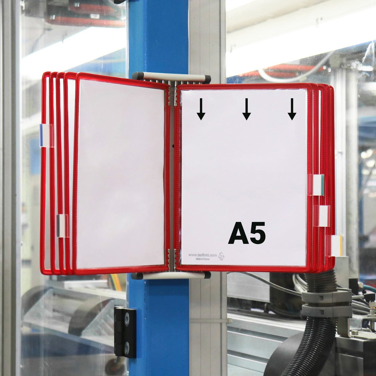 Tarifold Metal væg display system, A5, 10 lommer