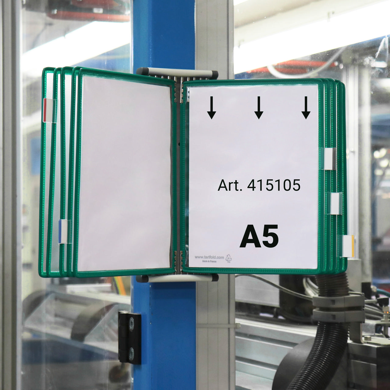Tarifold Metal væg display system, A5, 10 lommer