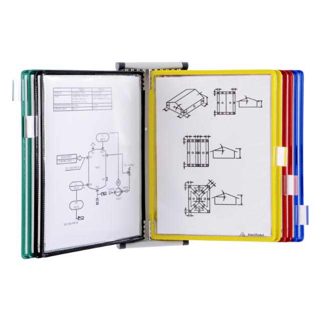 Tarifold Metal væg display system, A5, 10 lommer