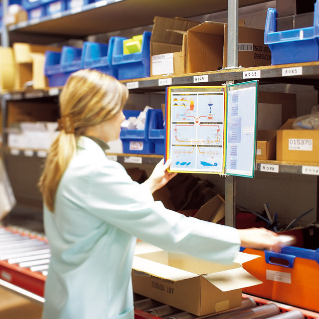 Tarifold Food Vægudstillingssystem til dokumenter, A4, 5 lommer