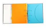 Binder med 12 Smartfolder-perforerede mapper med faner, A4