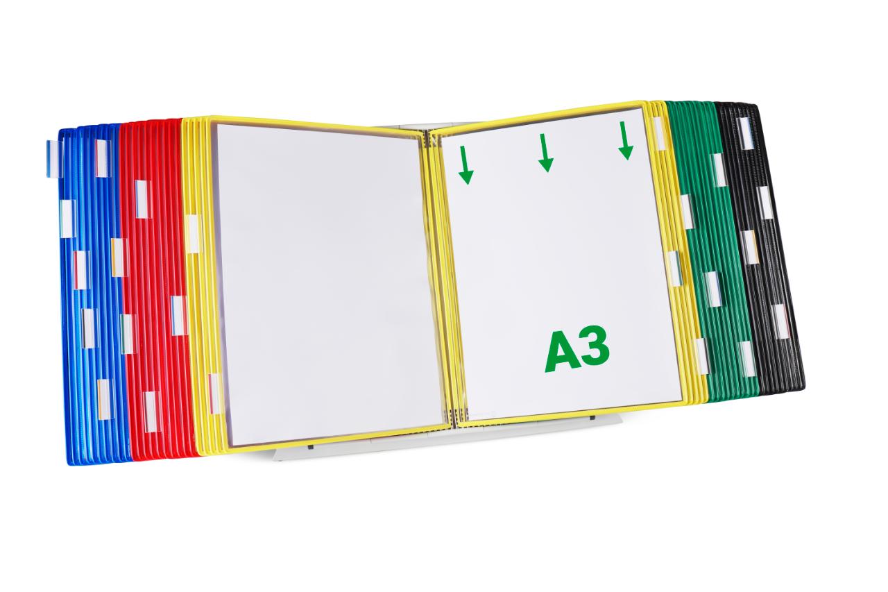 Tarifold Metal bord display system, A3, 50 lommer