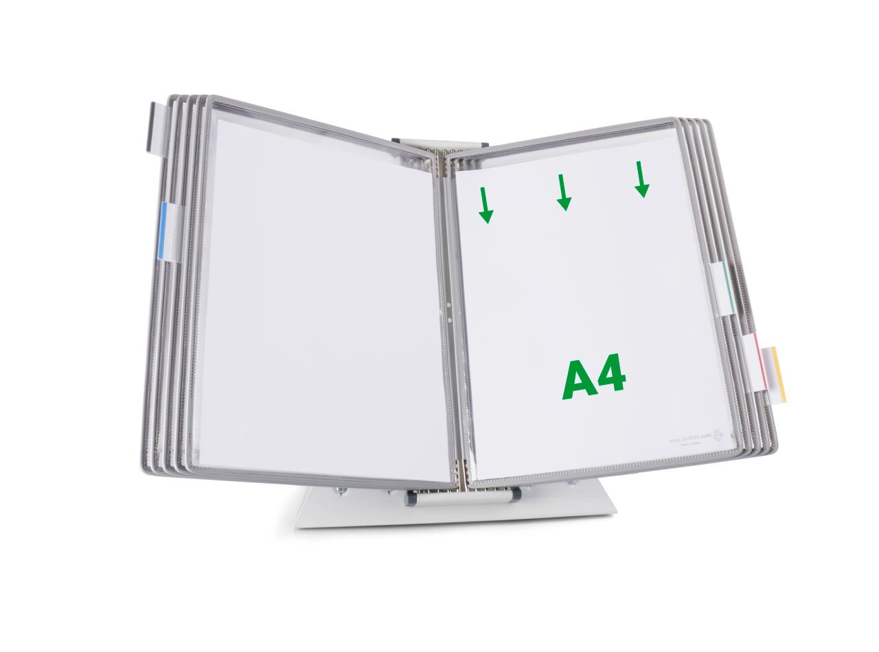 Tarifold Metal bord display system, A4, 10 lommer