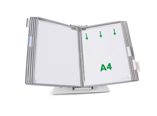 Tarifold Metal bord display system, A4, 10 lommer