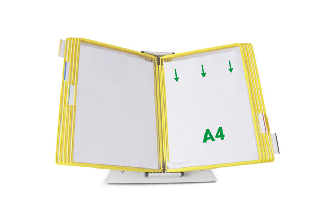 Tarifold Metal bord display system, A4, 10 lommer