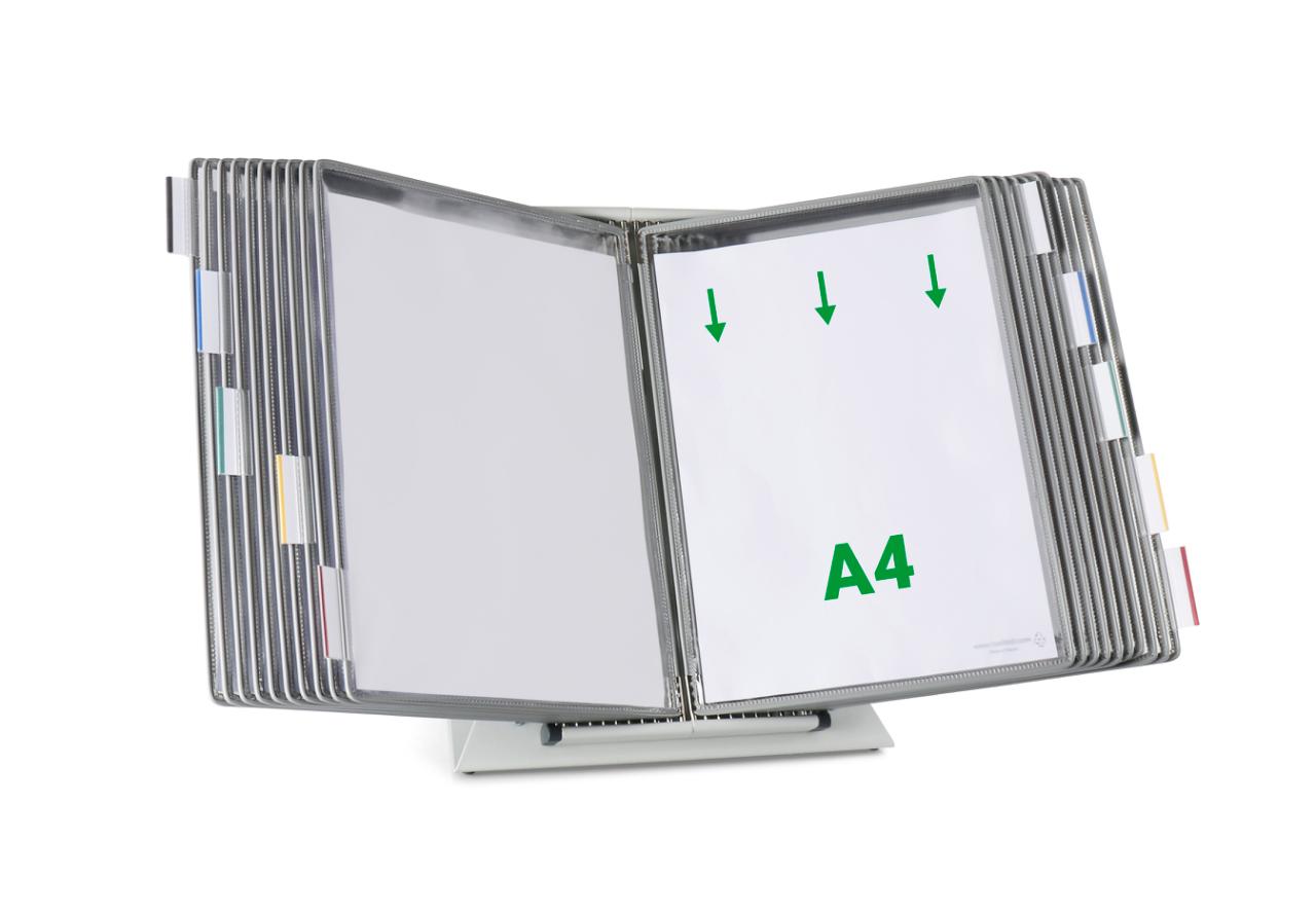 Tarifold Metal bord display system, A4, 20 lommer