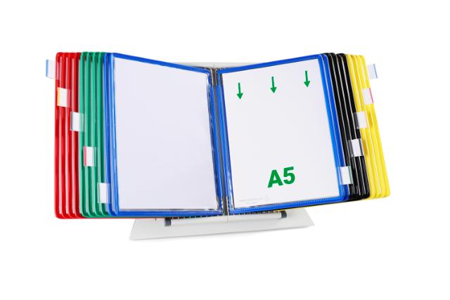 Tarifold Metal bord display system, A5, 20 lommer