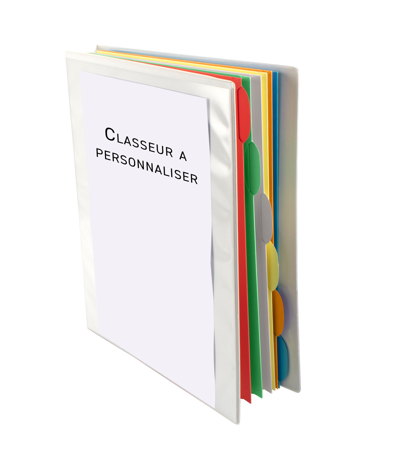 Smartfolder personlige ringbinds-sæt - med 6 perforeret dokument folders - A4 - assorteret