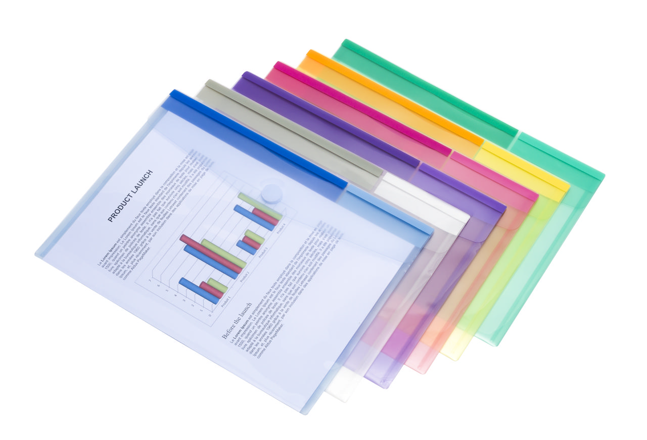 Farve Collektion dokumentmappe, A4, vandret