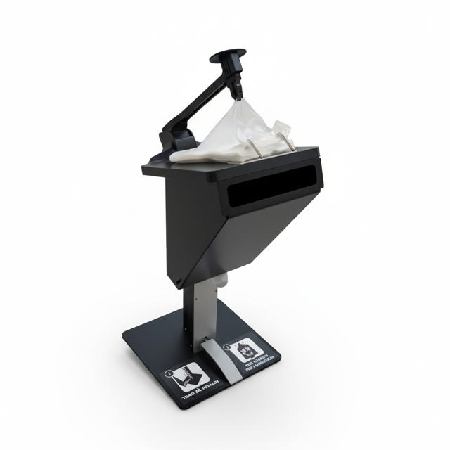 Handske Dispenser, med skraldespand, gulv