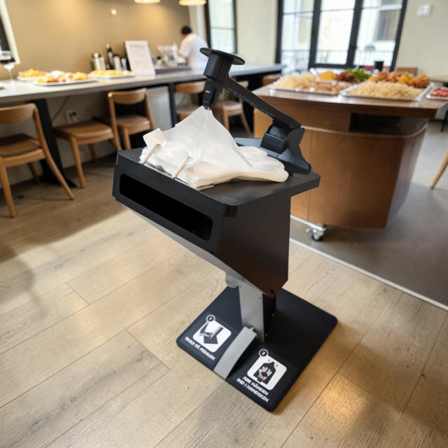 Handske Dispenser, med skraldespand, gulv