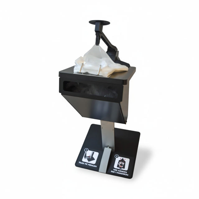 Handske Dispenser, med skraldespand, gulv
