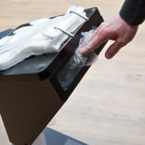 Handske Dispenser, med skraldespand, gulv