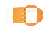 Smartfolder Perforeret Mappe, med Fane, Enkelt Personaleregister, A4