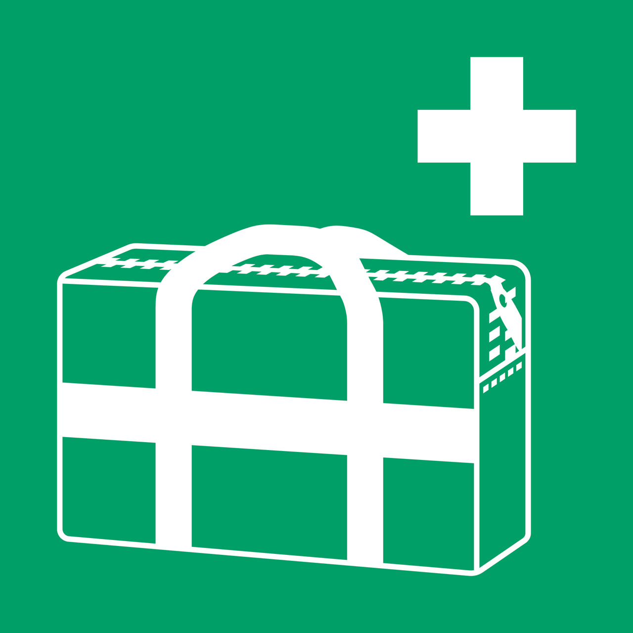 Sikkerhedsskilt medicintaske, 150 x 150 mm