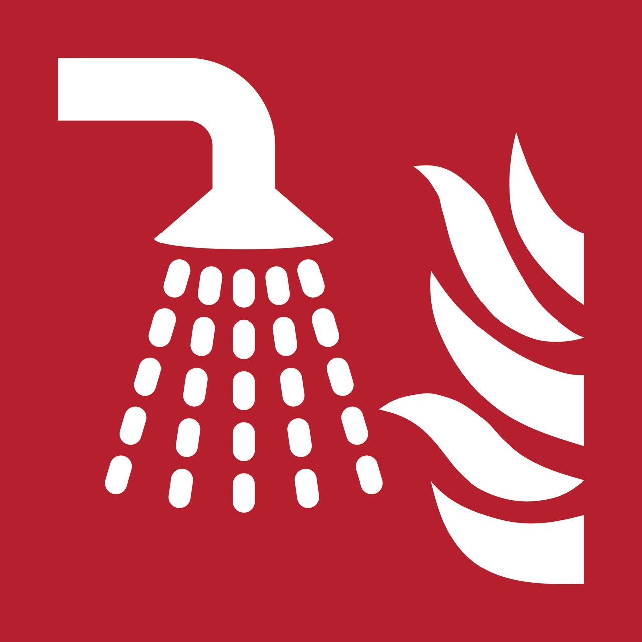 Sikkerhedsskilt Vandtågeapplikator, 200 x 200 mm