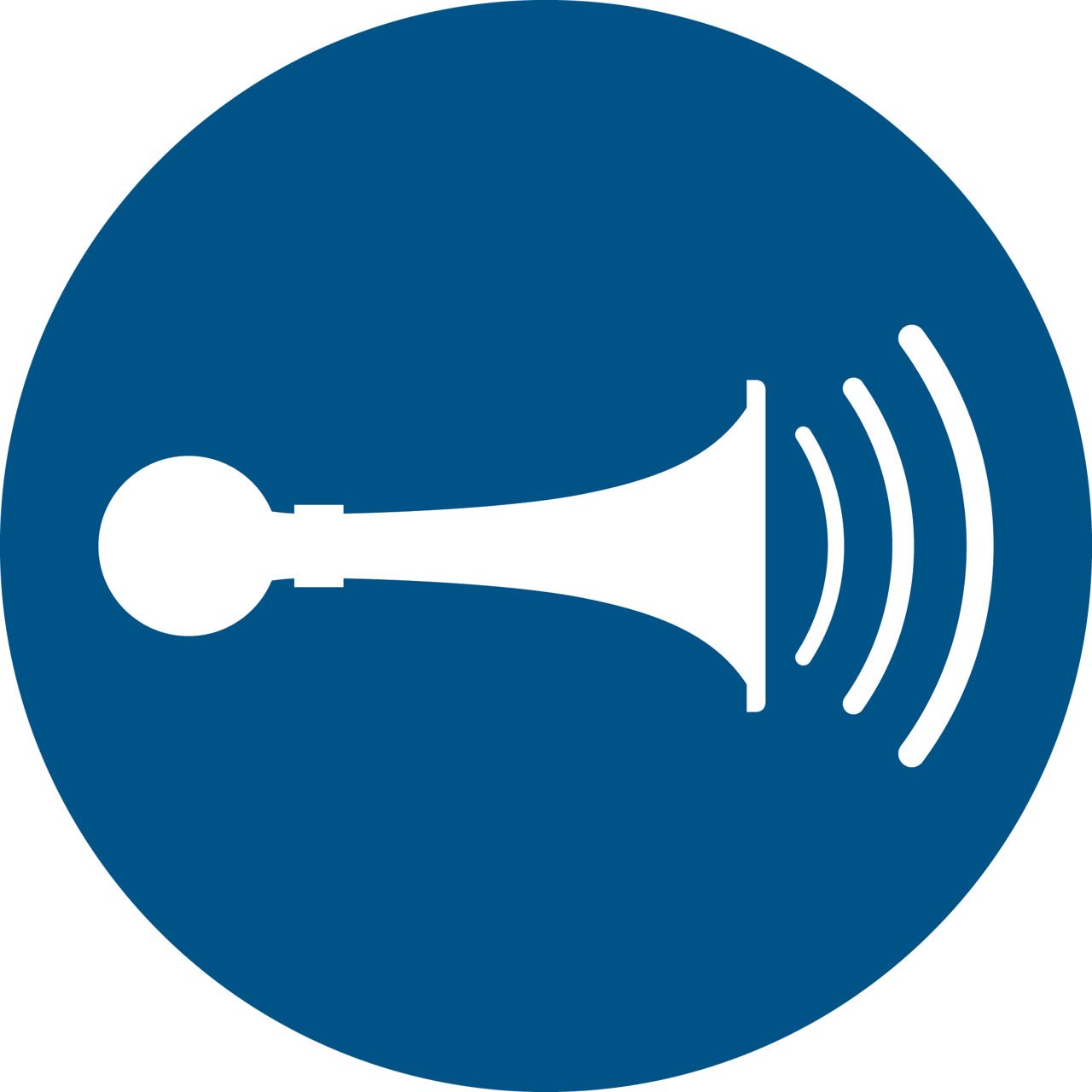 Sikkerhedsskilt Lydhorn, 200 mm