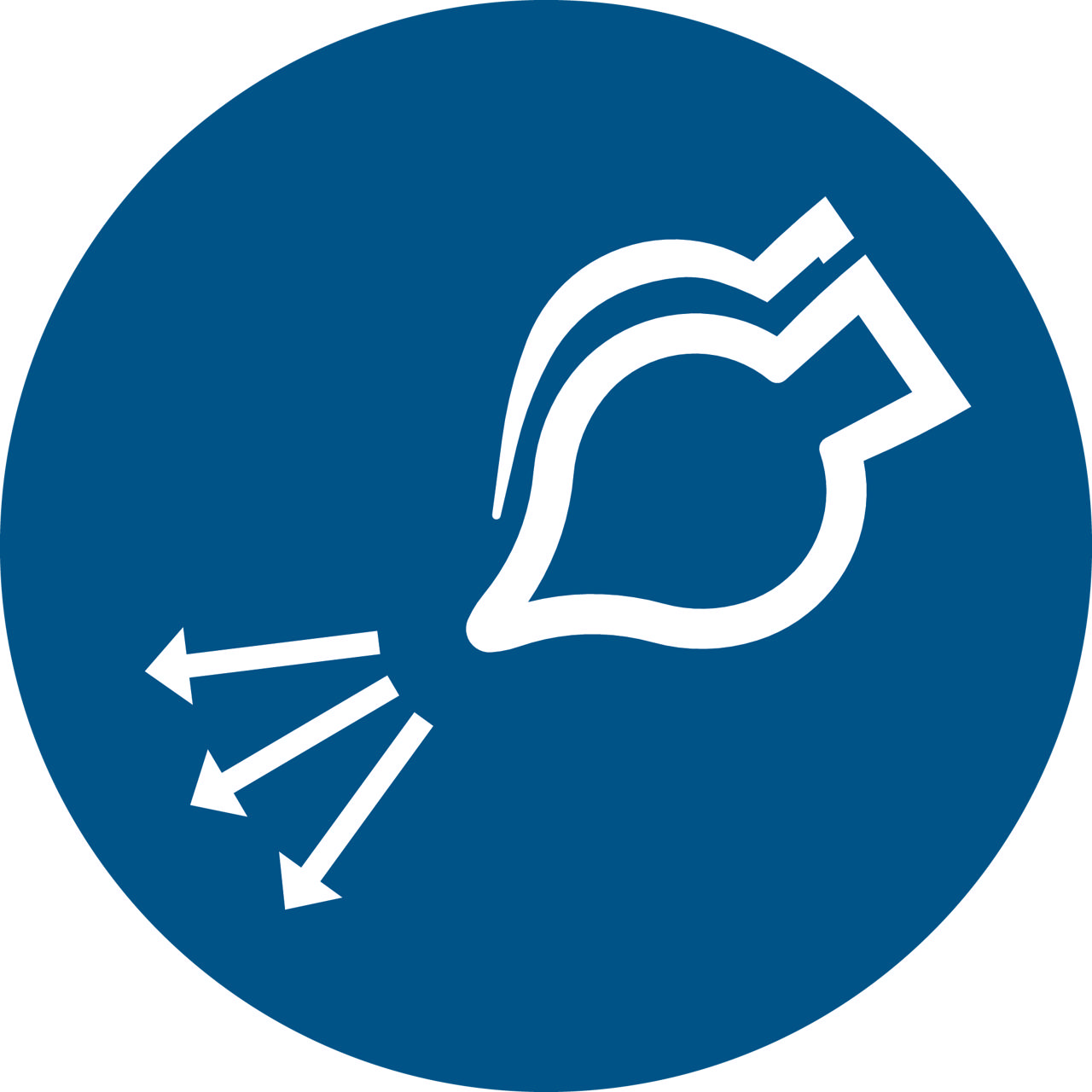 Sikkerhedsskilt Start Luftforsyning i Opsendelsessekvens, 300 mm