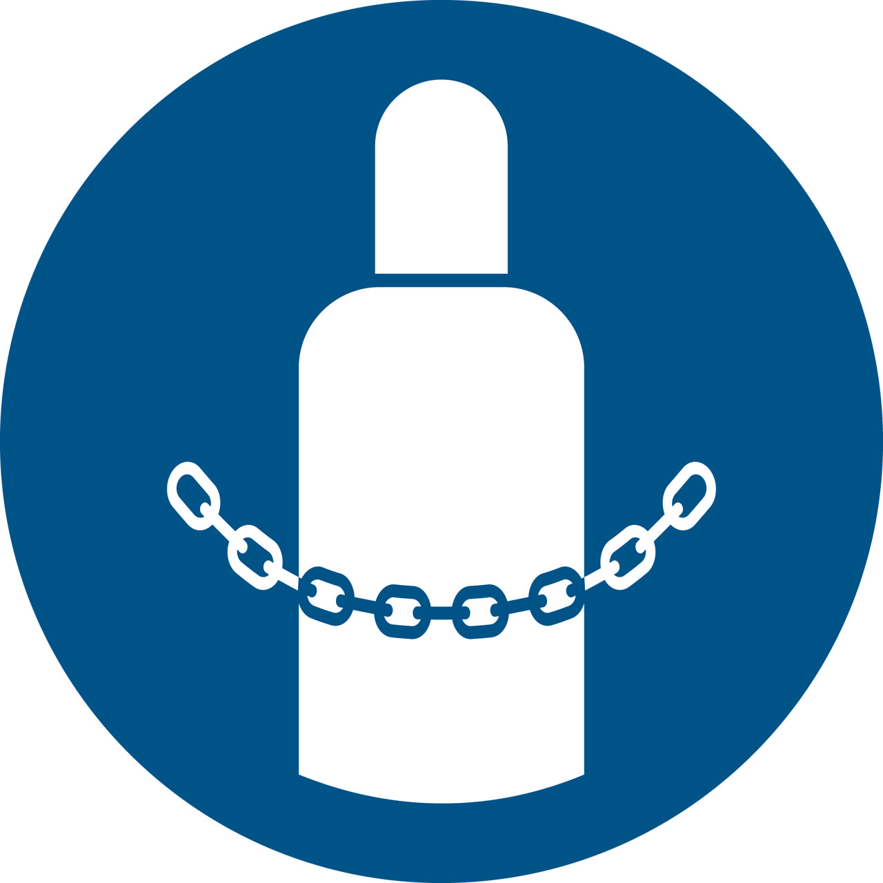 Sikkerhedsskilt Sikre Gasflasker, 300 mm