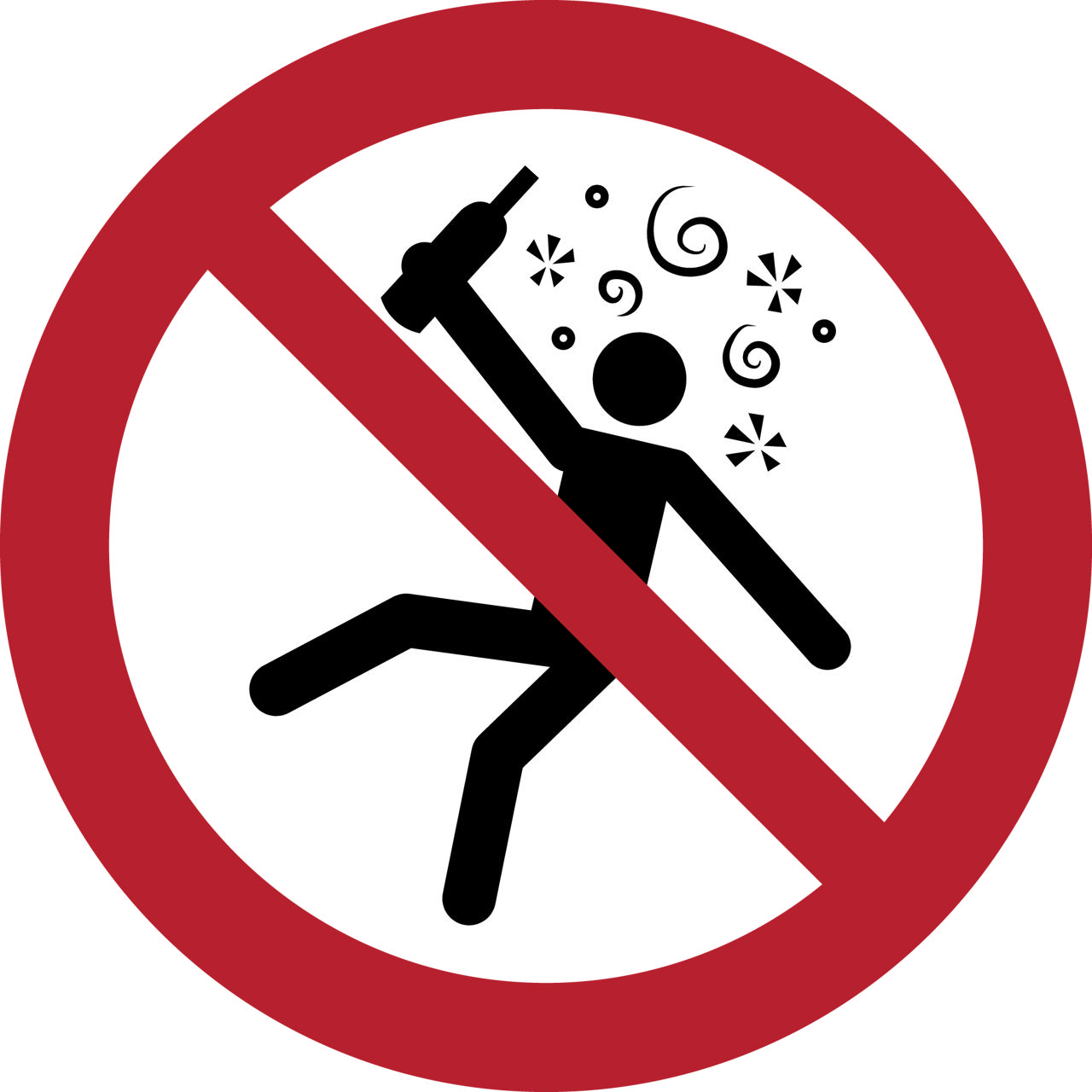 Sikkerhedsskilt Ikke for personer i beruset tilstand, 300 mm