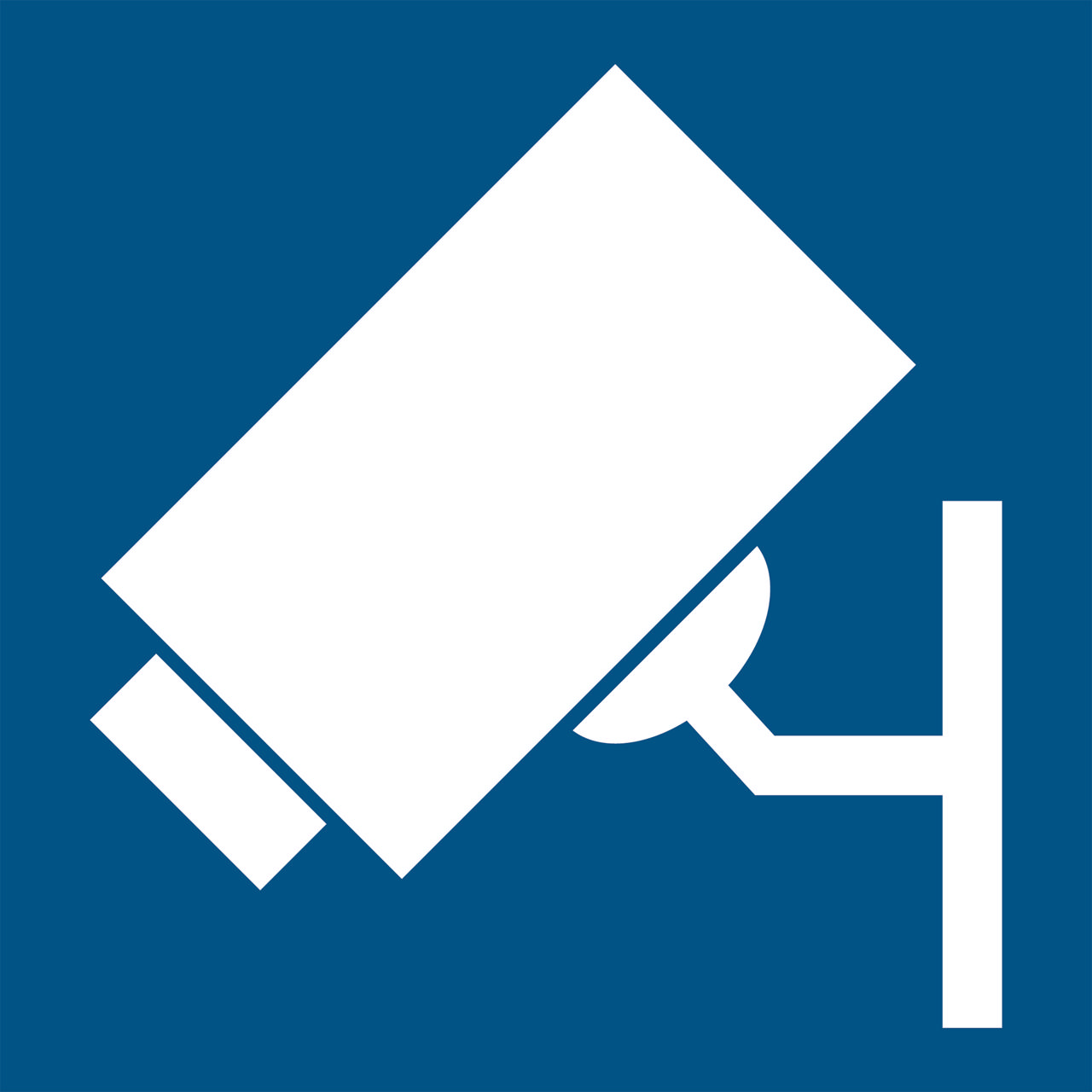 Skilt med kameraovervågning, 150 x 150 mm