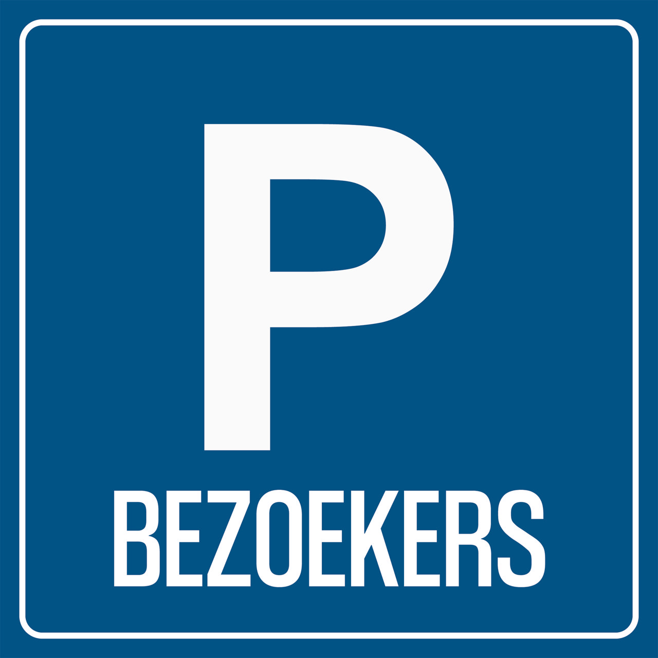 Gæsteparkering skilt, 200 x 200 mm