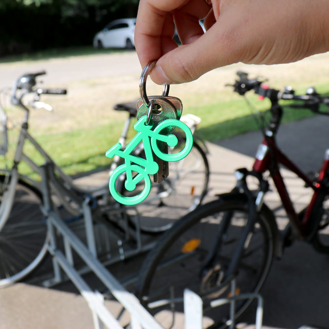 Cykel nøglering, genanvendt 