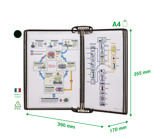 PRO vægdisplay kit  Standard lommer i PVC