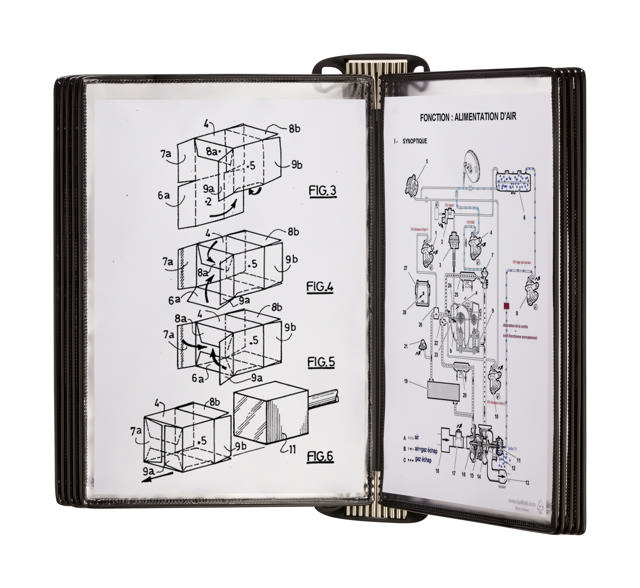 PRO vægdisplay kit  Standard lommer i PVC