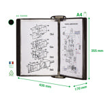 PRO vægdisplay kit  Standard lommer i PVC