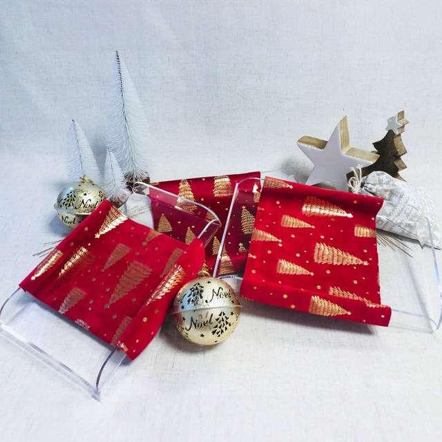 Sæt med akrylbakker, rektangulære