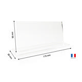 Bordkort i akryl, der kan tilpasses, rektangulært