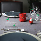 Bordkort i akryl, der kan tilpasses, runde