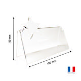 Bordkort i akryl, der kan tilpasses med stjerne