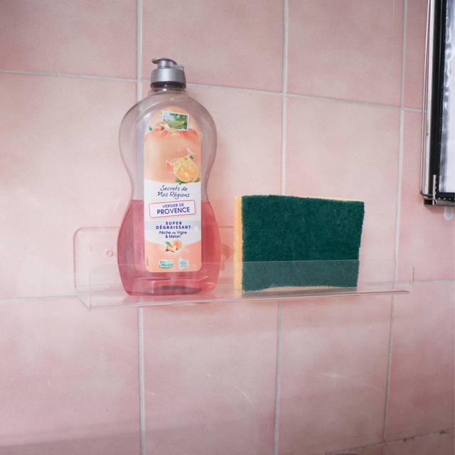 Flydende akrylhylde, U-formet