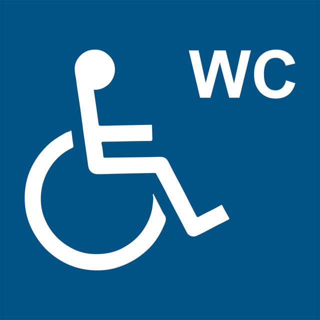 Handicaptoilet skilt