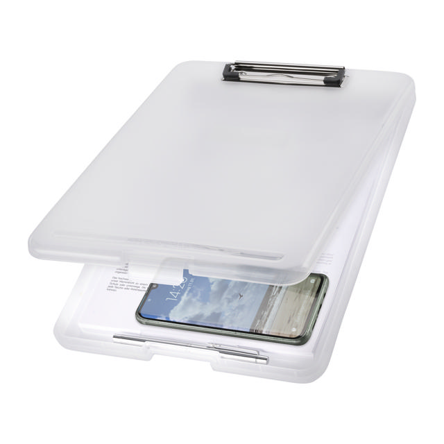 Clipboard med opbevaringsrum, A4
