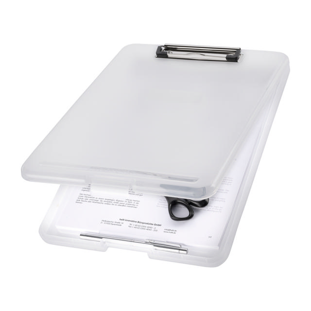Clipboard med opbevaringsrum, A4