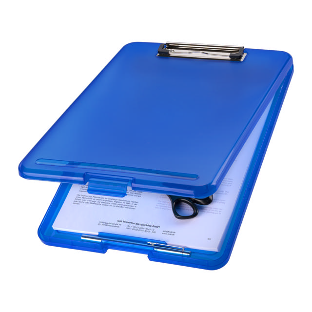 Clipboard med opbevaringsrum, A4