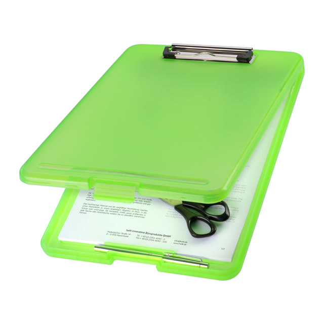 Clipboard med opbevaringsrum, A4