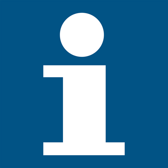 Informationspunkt skilt