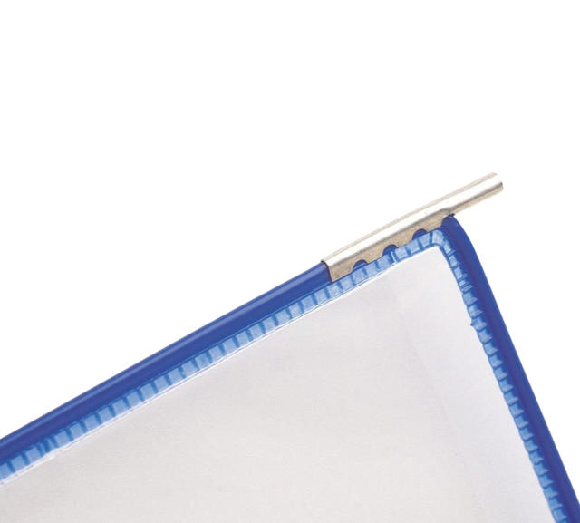 Tarifold Pivoting Pockets for Wall, Desk or Rotary Systems - 10 Blue Pockets