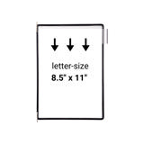 Tarifold Pivoting Pockets for Wall, Desk or Rotary Systems - 10 Black Pockets