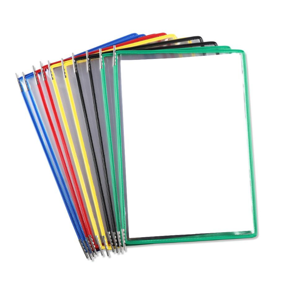 Tarifold Pivoting Pockets for Wall, Desk or Rotary Systems - 10 Assorted Pockets