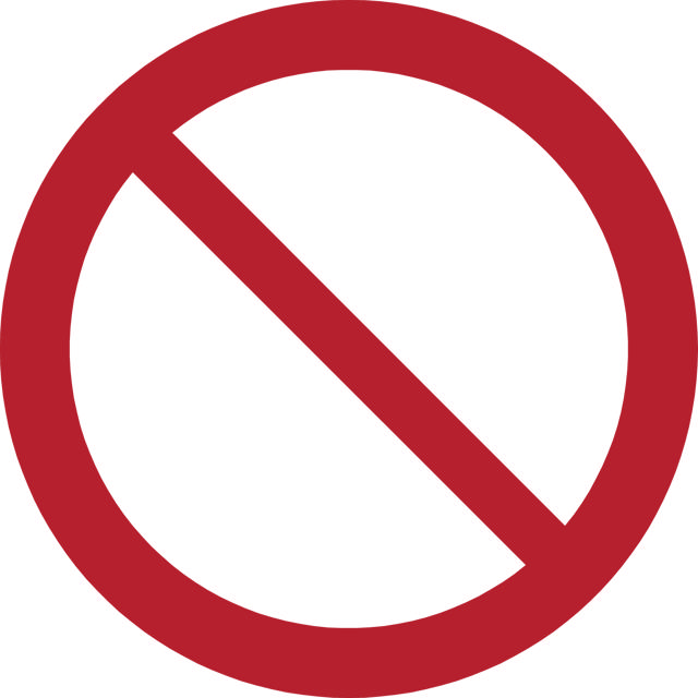 Sikkerhedsskilt Generelt forbudsskilt